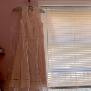 Pink david’s Bridal calvin Klein dress.